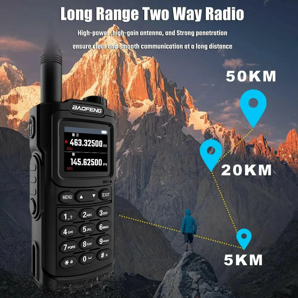 Baofeng UV-G30 Pro V1 Ham Walkie Talkie Long Range Two Way Radio Wireless Copy Frequency Transceiver Type-C Charger UV-5R UV-17