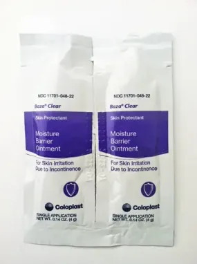 Baza Clear Moisture Barrier Ointment 4 gram Packets 300/Case