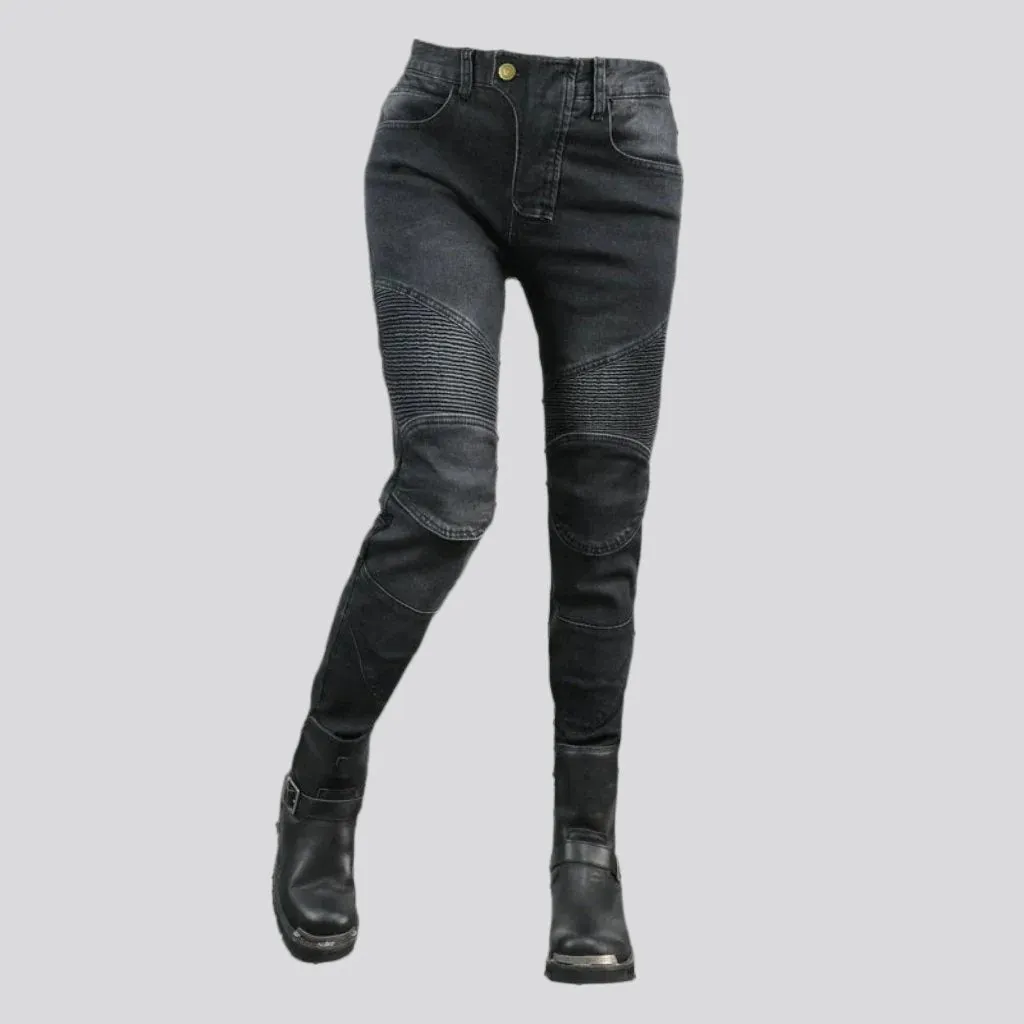 Biker jeans for women