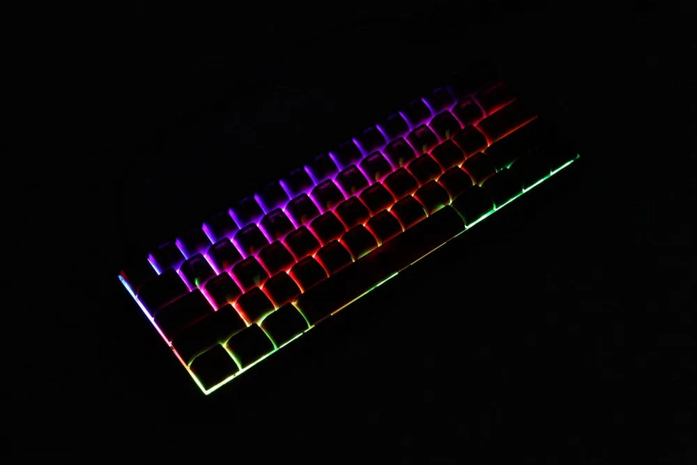 bm60 rgb poker 60% gh60 hot swap Custom Mechanical Keyboard PCB program QMK underglow type c