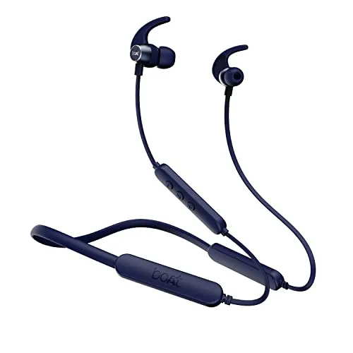 boAt Rockerz 255 Pro  Bluetooth in Ear Earphones with Upto 60 Hours Playback, ASAP Charge, IPX7, Dual Pairing and Bluetooth v5.0(Navy Blue)