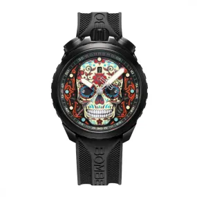 Bomberg Bolt-68 Heritage Sugar Skull Men's Red Watch