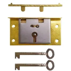 Brass Lift Lid Box Locks, 15/16 inch to pin