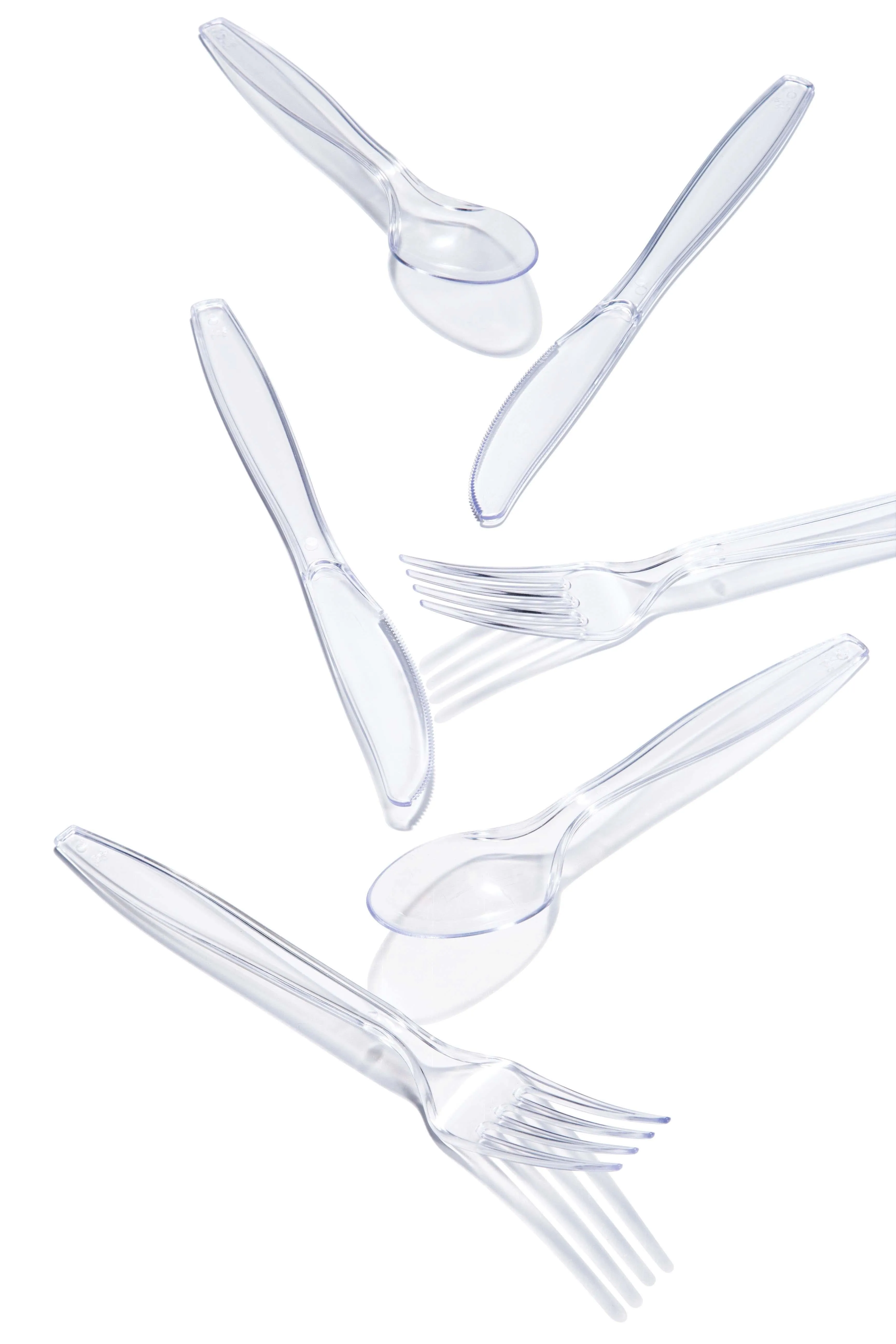 Bulk Clear Assorted Cutlery (288 per Case)