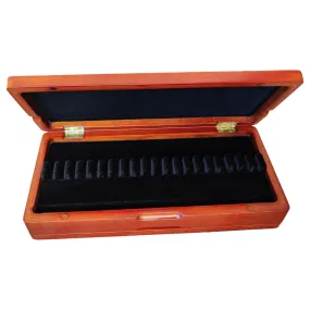 Burnt Amber Wooden Oboe Reed Case (40 Reeds)