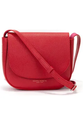 Campo Marzio Kym Saddle Bag - Cherry Red Fuchsia