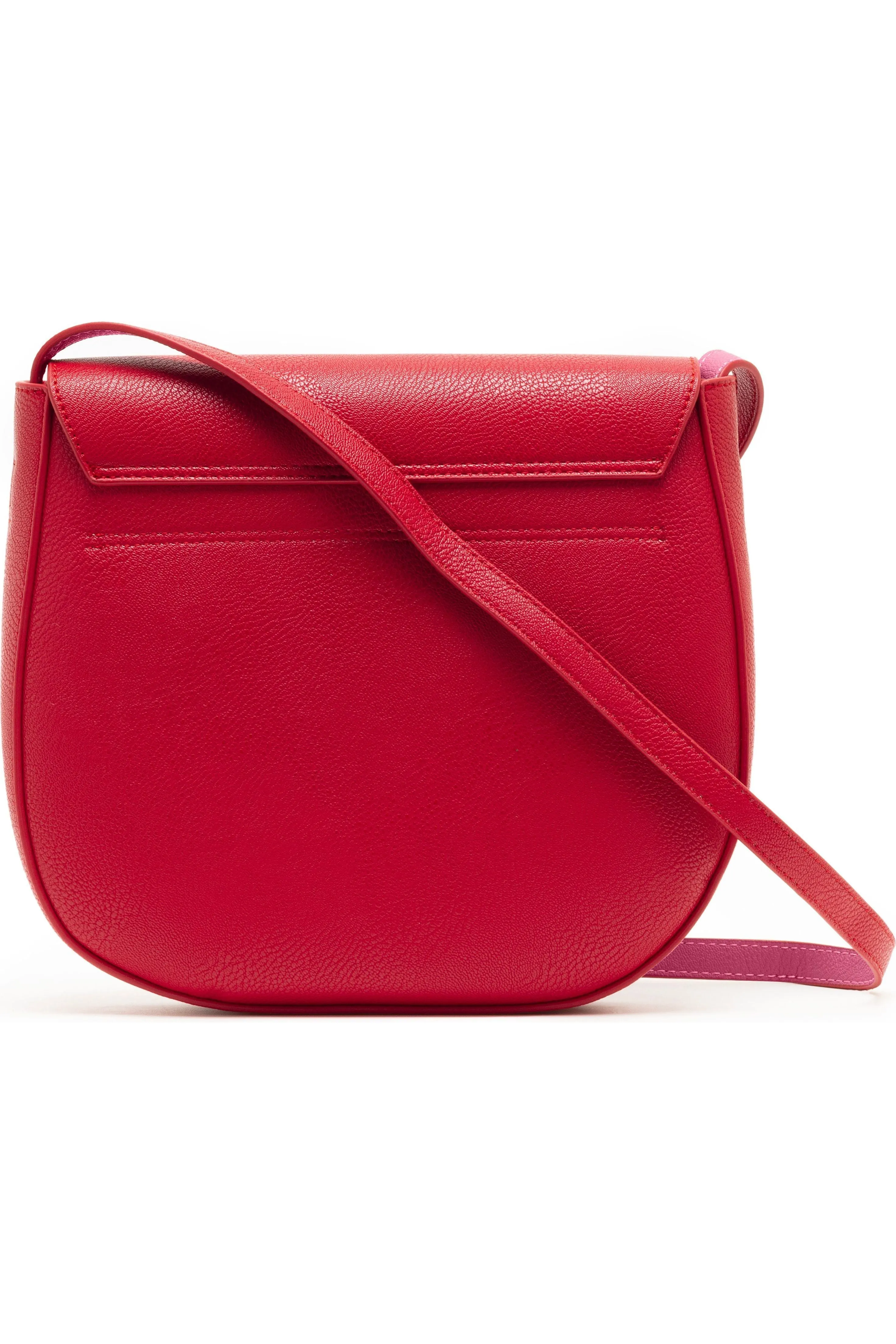 Campo Marzio Kym Saddle Bag - Cherry Red Fuchsia