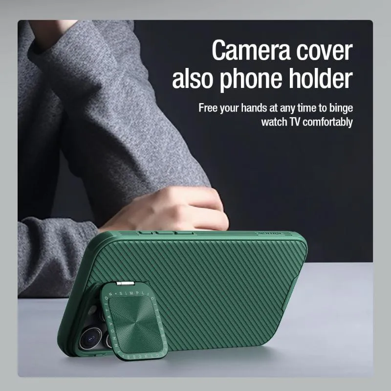 CamShield Prop Business Style PC Phone Case With Stand For iPhone