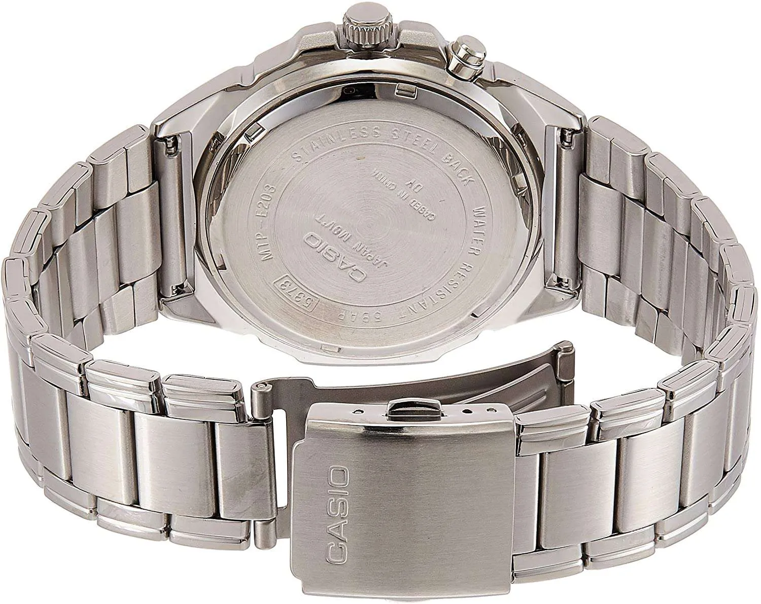 Casio MTP-E203D-1A Silver Stainless Watch for Men