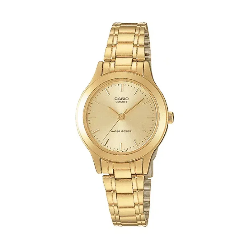 Casio Vintage LTP-1128N-9ARDF Women's Gold Stainless Watch for Women