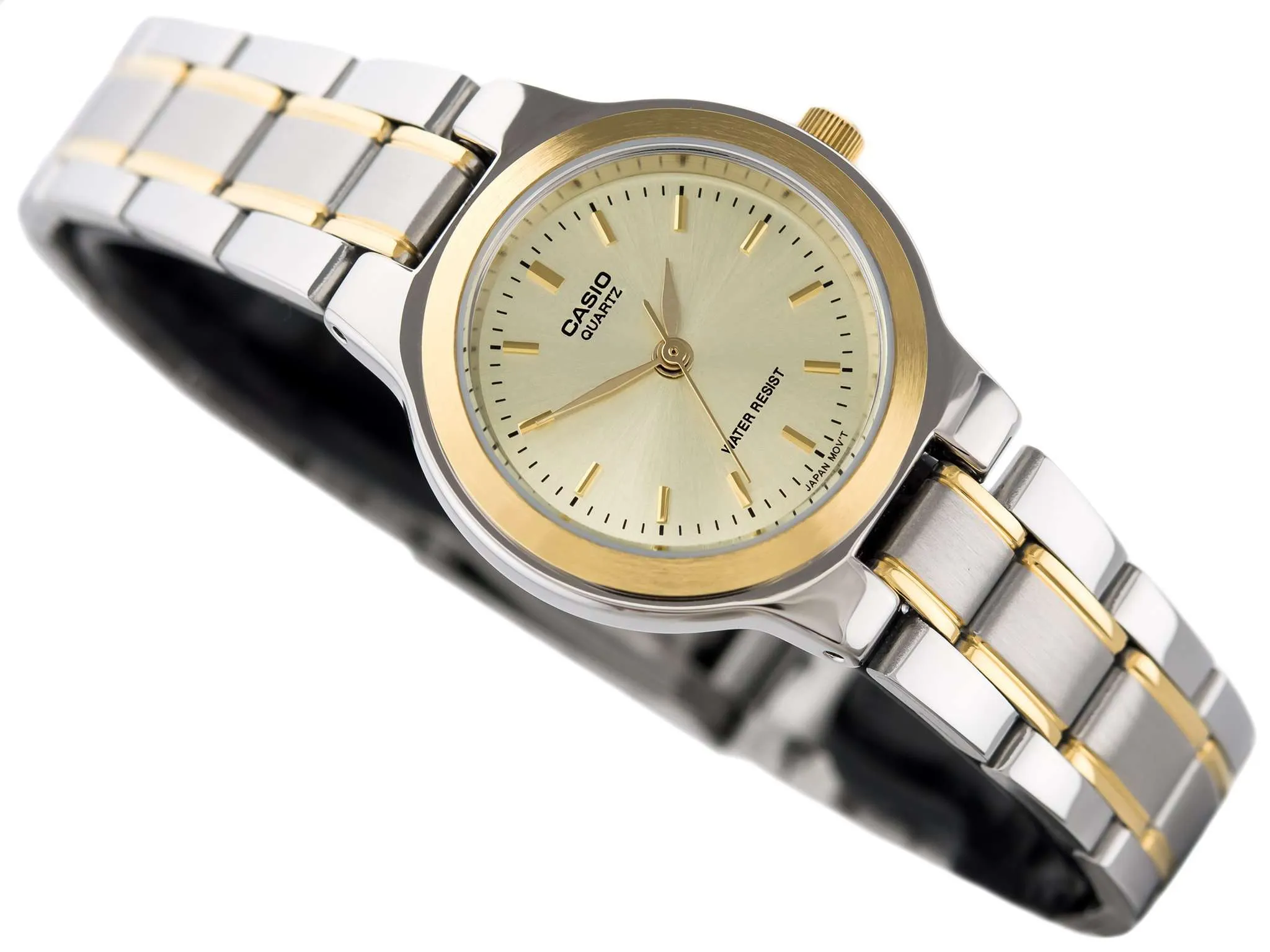 Casio Vintage LTP-1131G-9A Silver & Gold Stainless Steel Strap Watch for Women