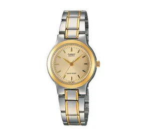 Casio Vintage LTP-1131G-9A Silver & Gold Stainless Steel Strap Watch for Women