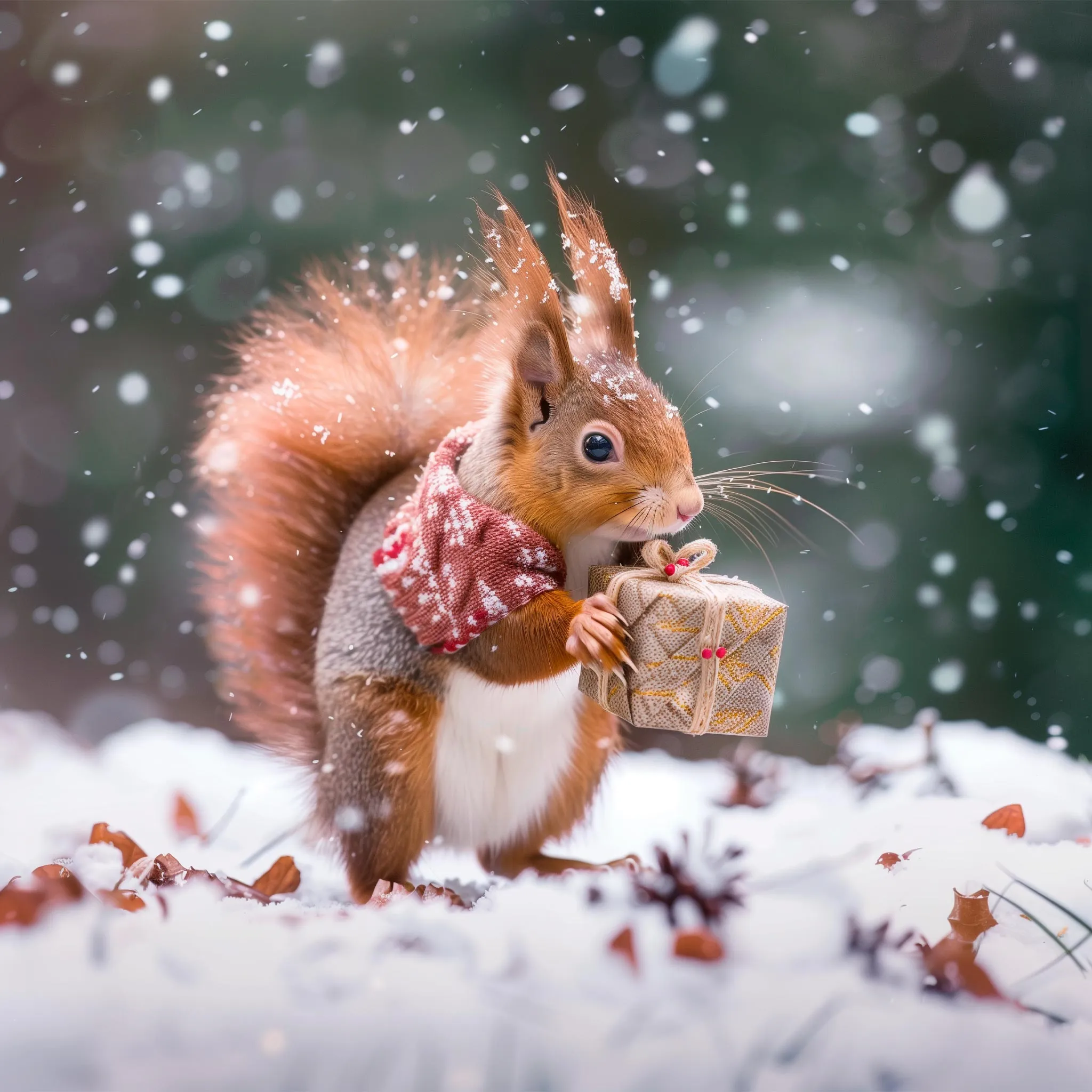 Christmas Red Squirrels | Card Set