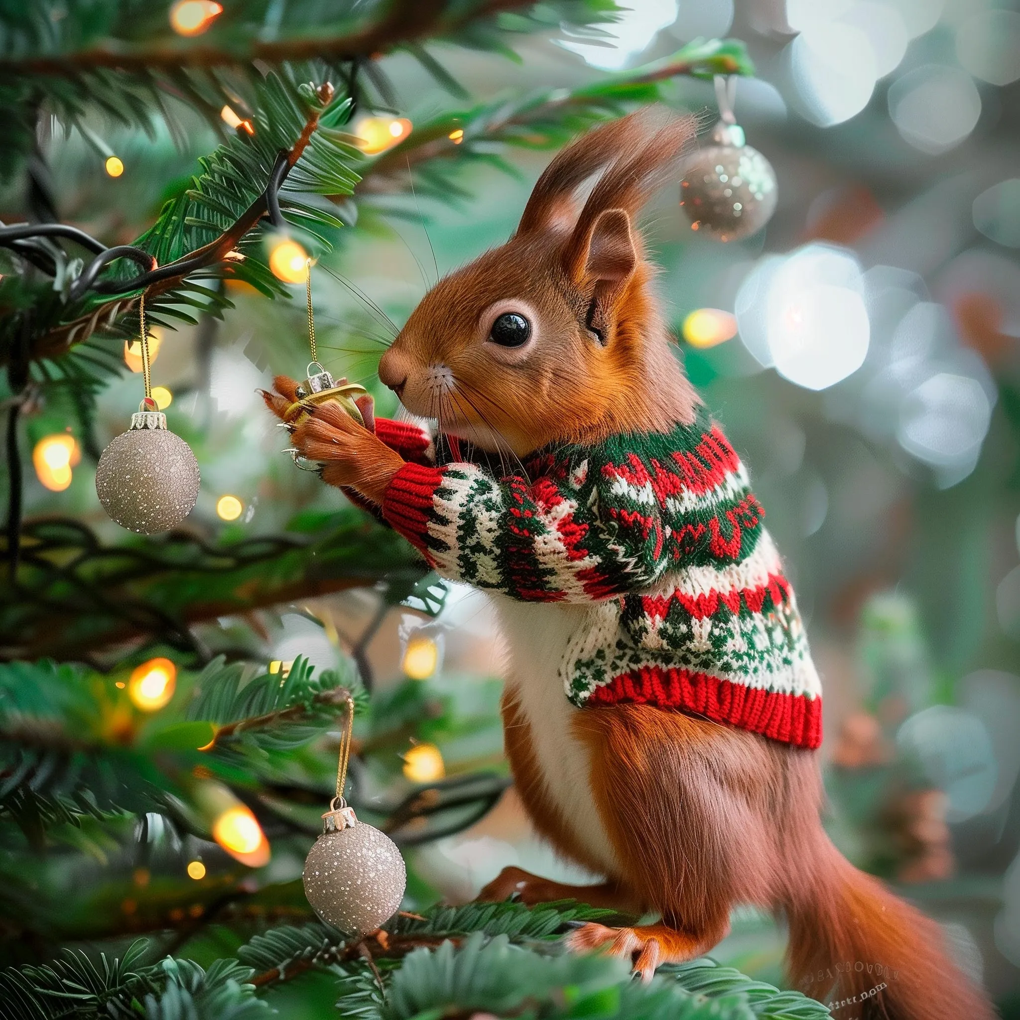 Christmas Red Squirrels | Card Set