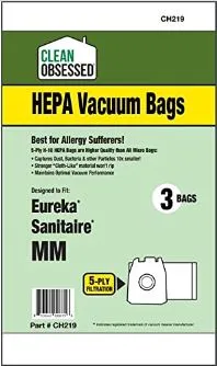 Clean Obsessed H-10 HEPA Bags for Eureka & Sanitaire Type MM Bags