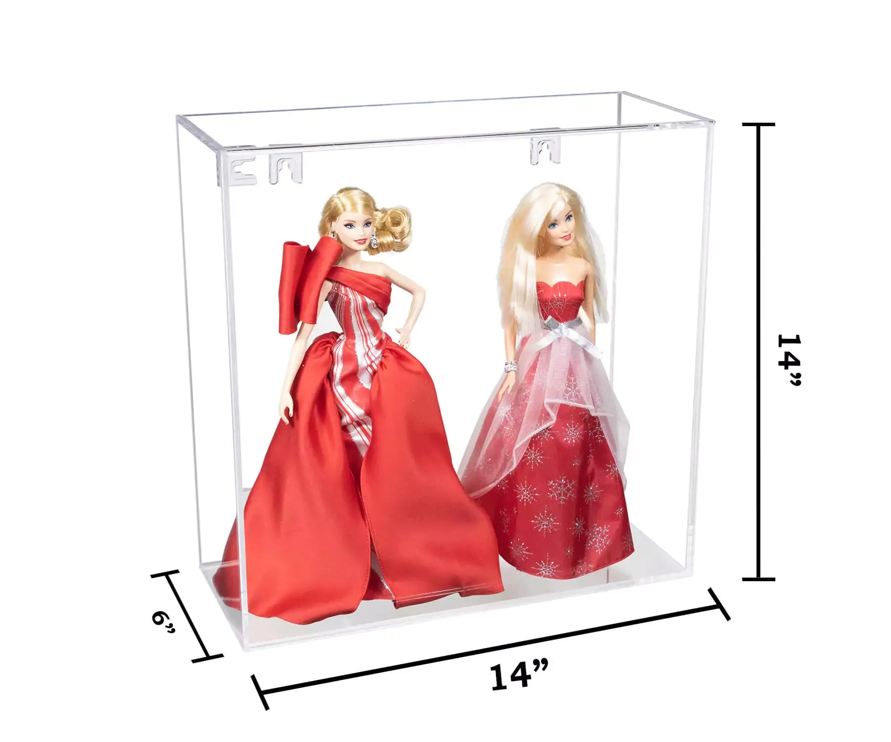 Clear Acrylic Double Barbie Doll Display Case (A124A)