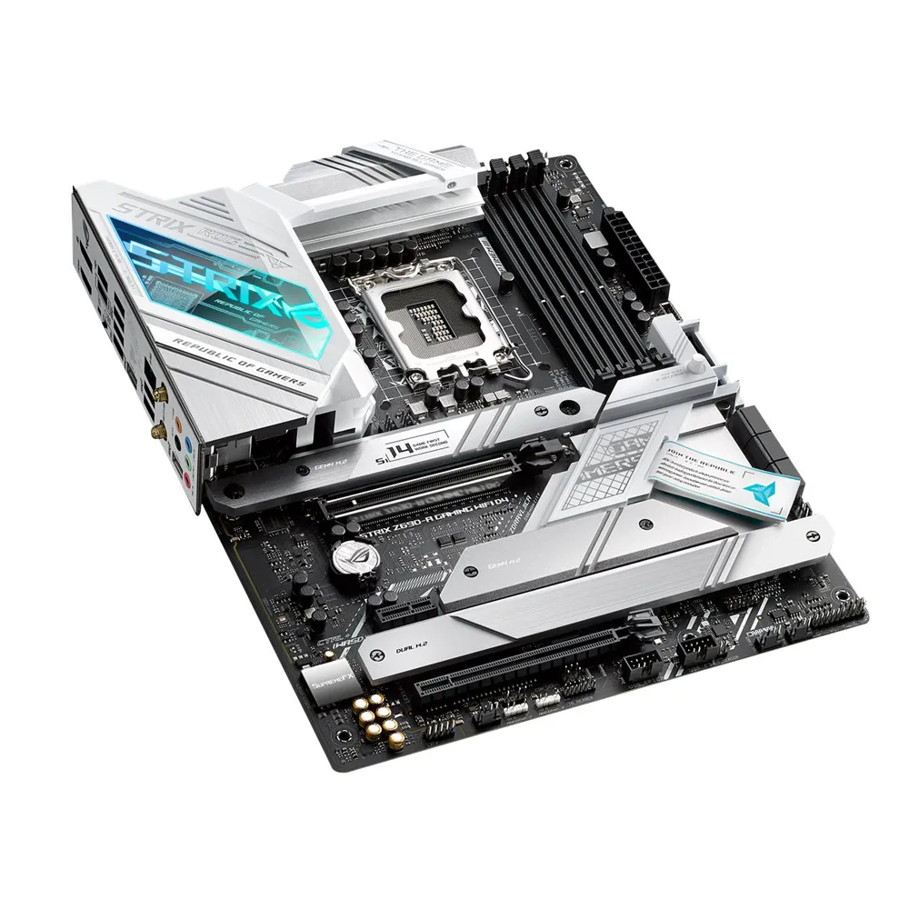 [CLEARANCE] ASUS ROG STRIX Z690-A GAMING WIFI D4 ATX Motherboard for Intel LGA 1700 Processor Socket with PCIe 5, AI, WiFi 6 and AURA Sync RGB Lighting for Desktop PC