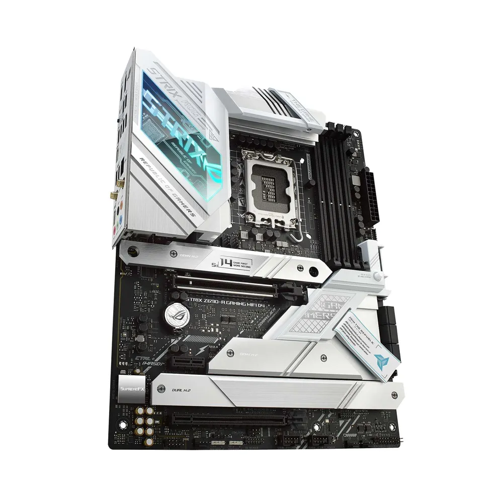 [CLEARANCE] ASUS ROG STRIX Z690-A GAMING WIFI D4 ATX Motherboard for Intel LGA 1700 Processor Socket with PCIe 5, AI, WiFi 6 and AURA Sync RGB Lighting for Desktop PC