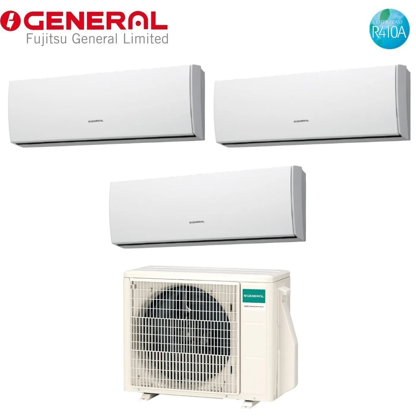 Climatizzatore Condizionatore General Fujitsu Trial Split Inverter serie LUCA 9 9 9 con AOHG24LAT3 R-410 9000 9000 9000