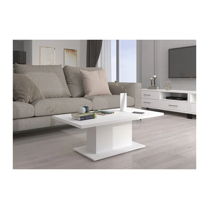 COFFEE TABLE BRISTOL WHITE 110X60CM