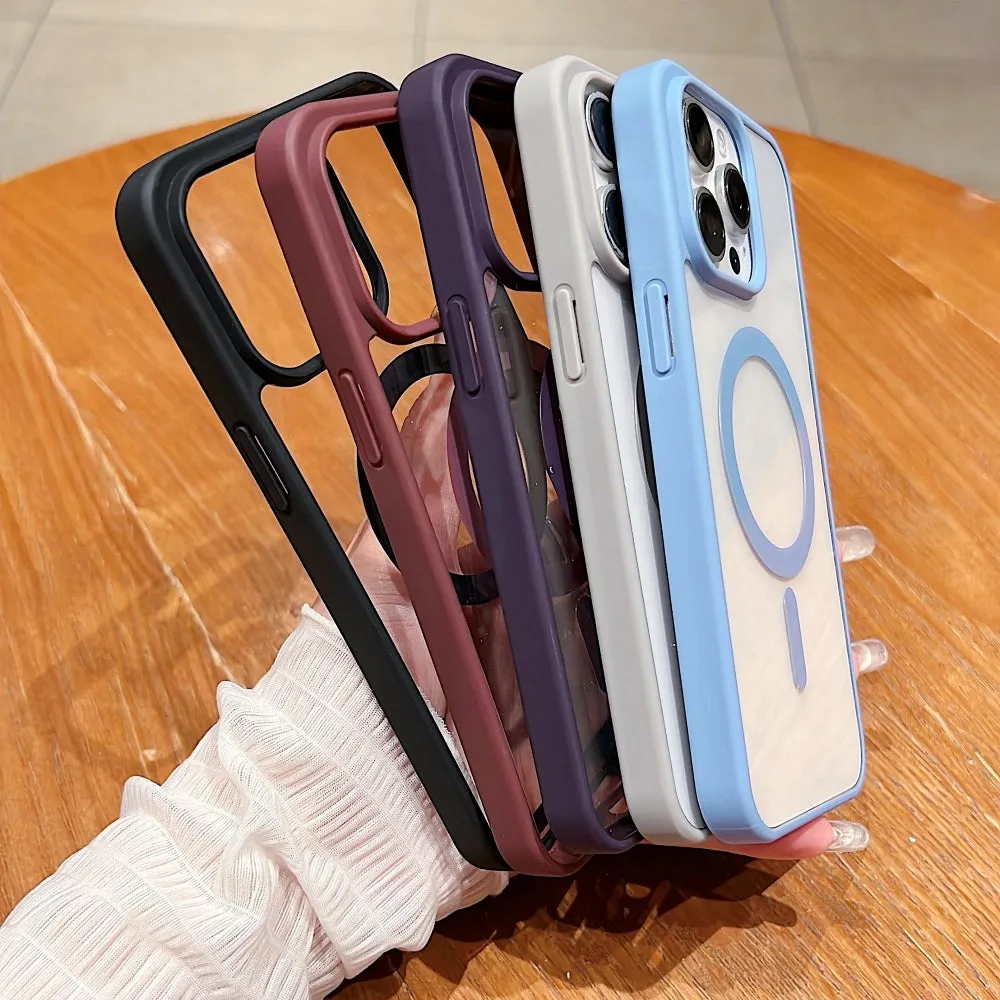 Color Magsafe Transparent PC (Hard) Phone Case - iPhone 15