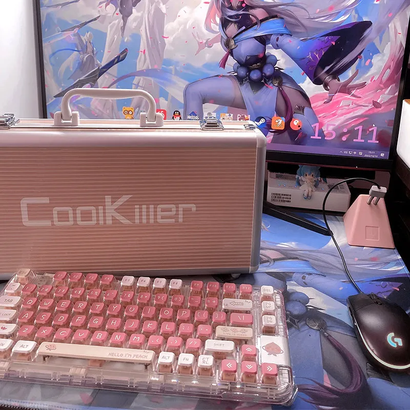 CoolKiller CK75 Triple Mode Transparent Mechanical Keyboard