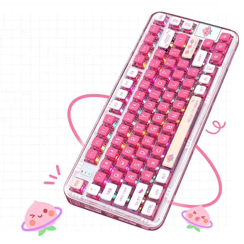 CoolKiller CK75 Triple Mode Transparent Mechanical Keyboard