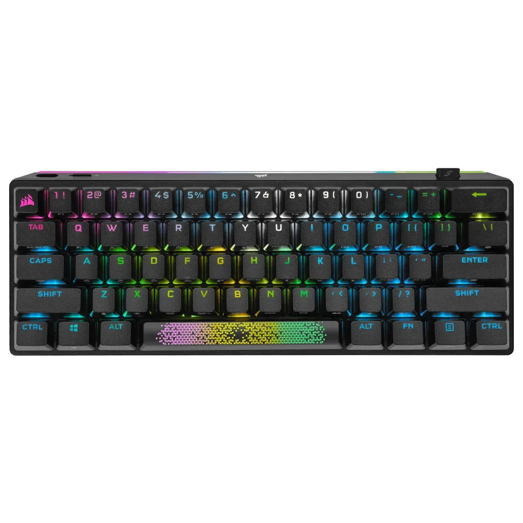 Corsair K70 PRO MINI WIRELESS 60% Mechanical CHERRY MX Speed Switch Keyboard with RGB Backlighting - Black CH-9189014-NA