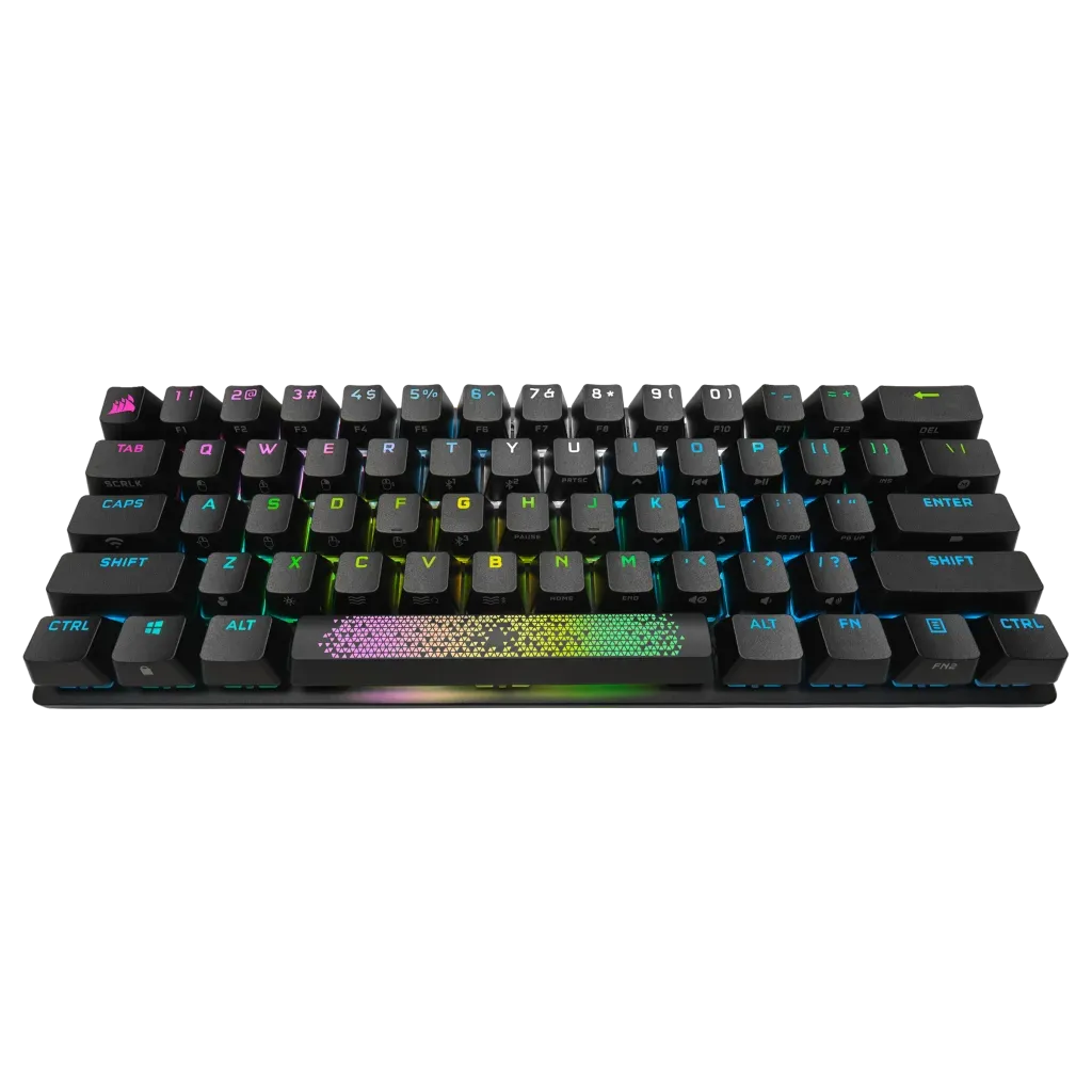 Corsair K70 PRO MINI WIRELESS 60% Mechanical CHERRY MX Speed Switch Keyboard with RGB Backlighting - Black CH-9189014-NA