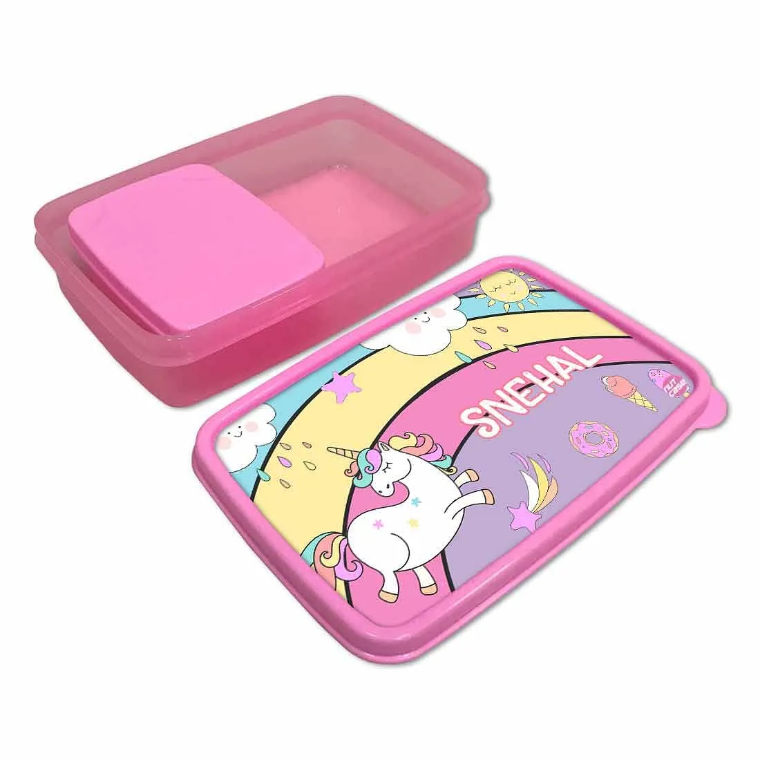 Customized Tiffin Box Unicorn Lunch Box - Rainbow