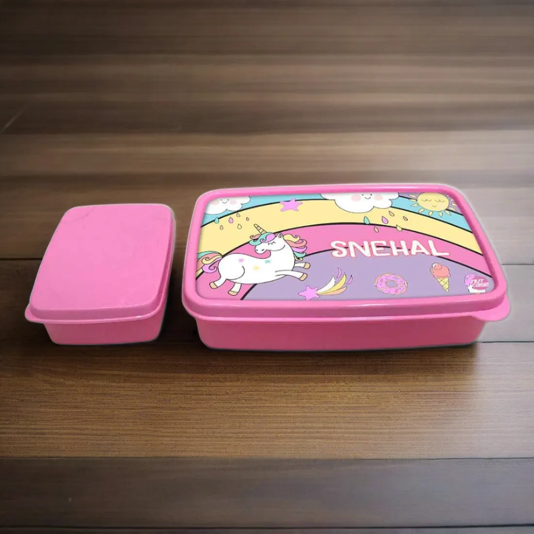 Customized Tiffin Box Unicorn Lunch Box - Rainbow