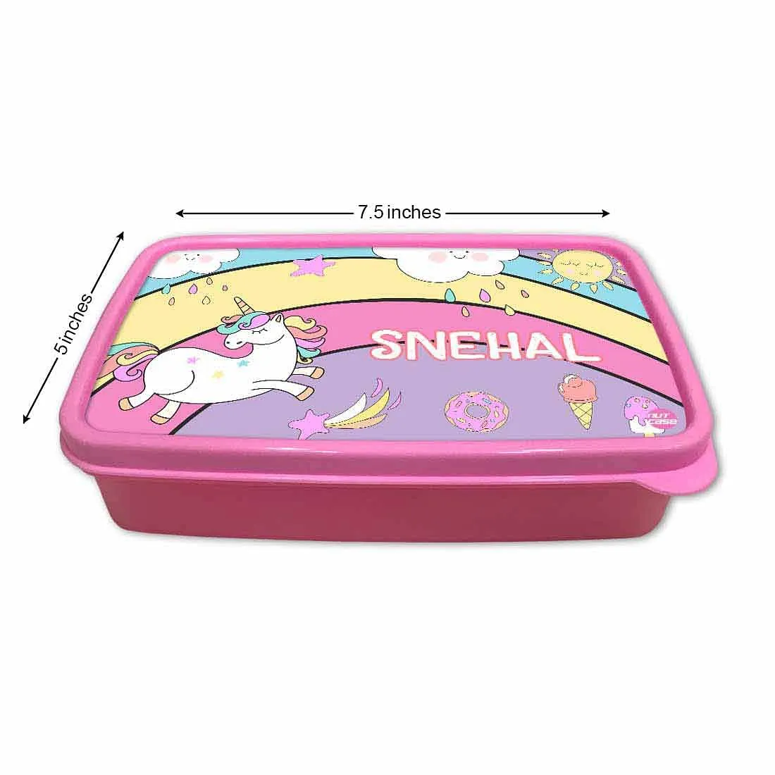 Customized Tiffin Box Unicorn Lunch Box - Rainbow