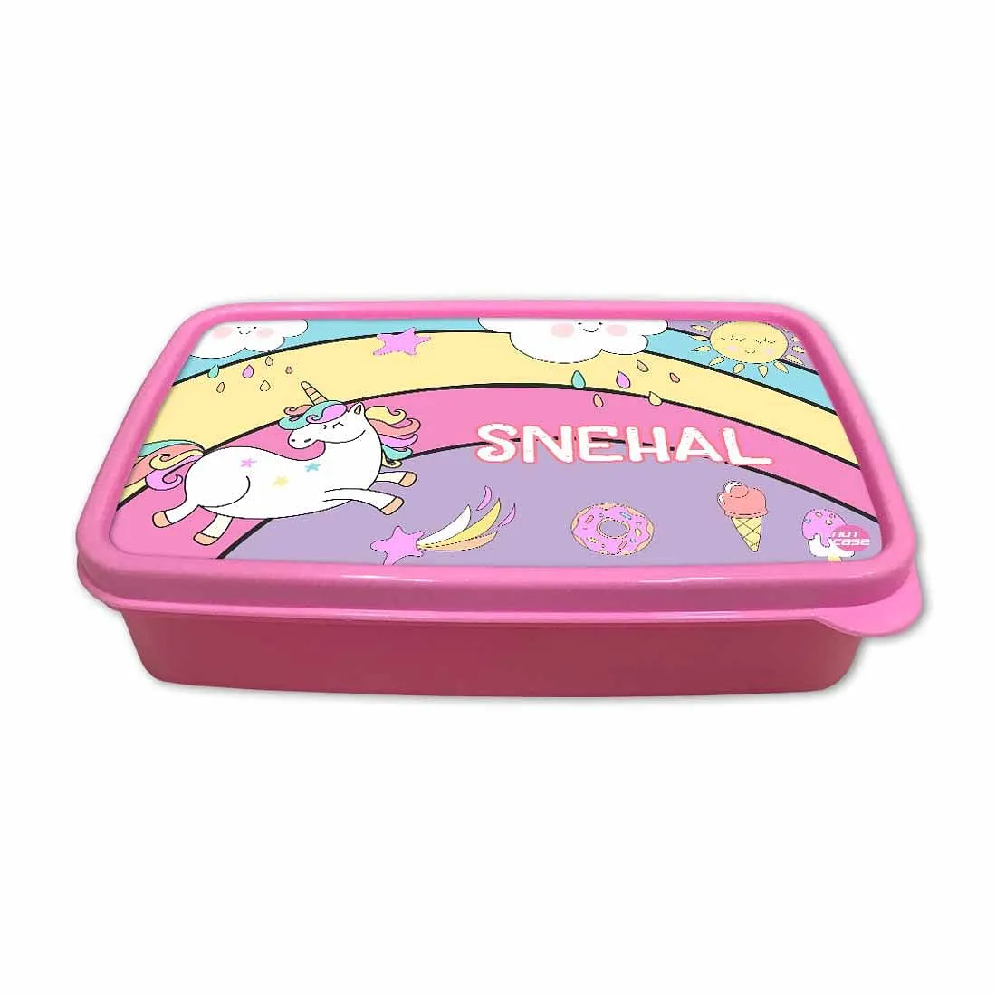 Customized Tiffin Box Unicorn Lunch Box - Rainbow