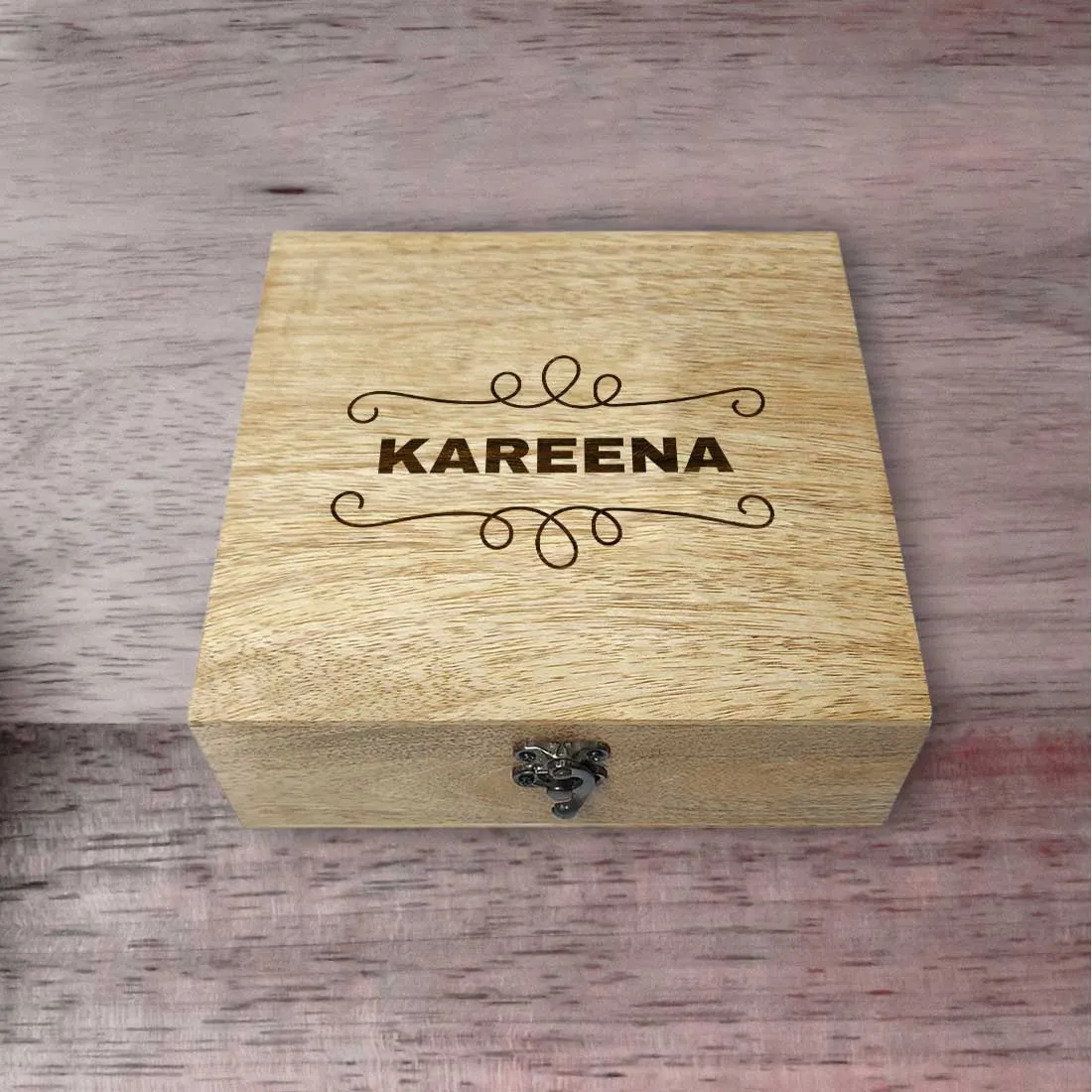 Customized Wood Bangle Box for Jewellery Storage Women - Add Name