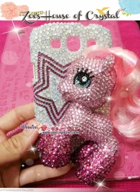 Czech/ Swarovski My Little Pony Pinkie Pie BLING Crystal 3D Cell Phone Case