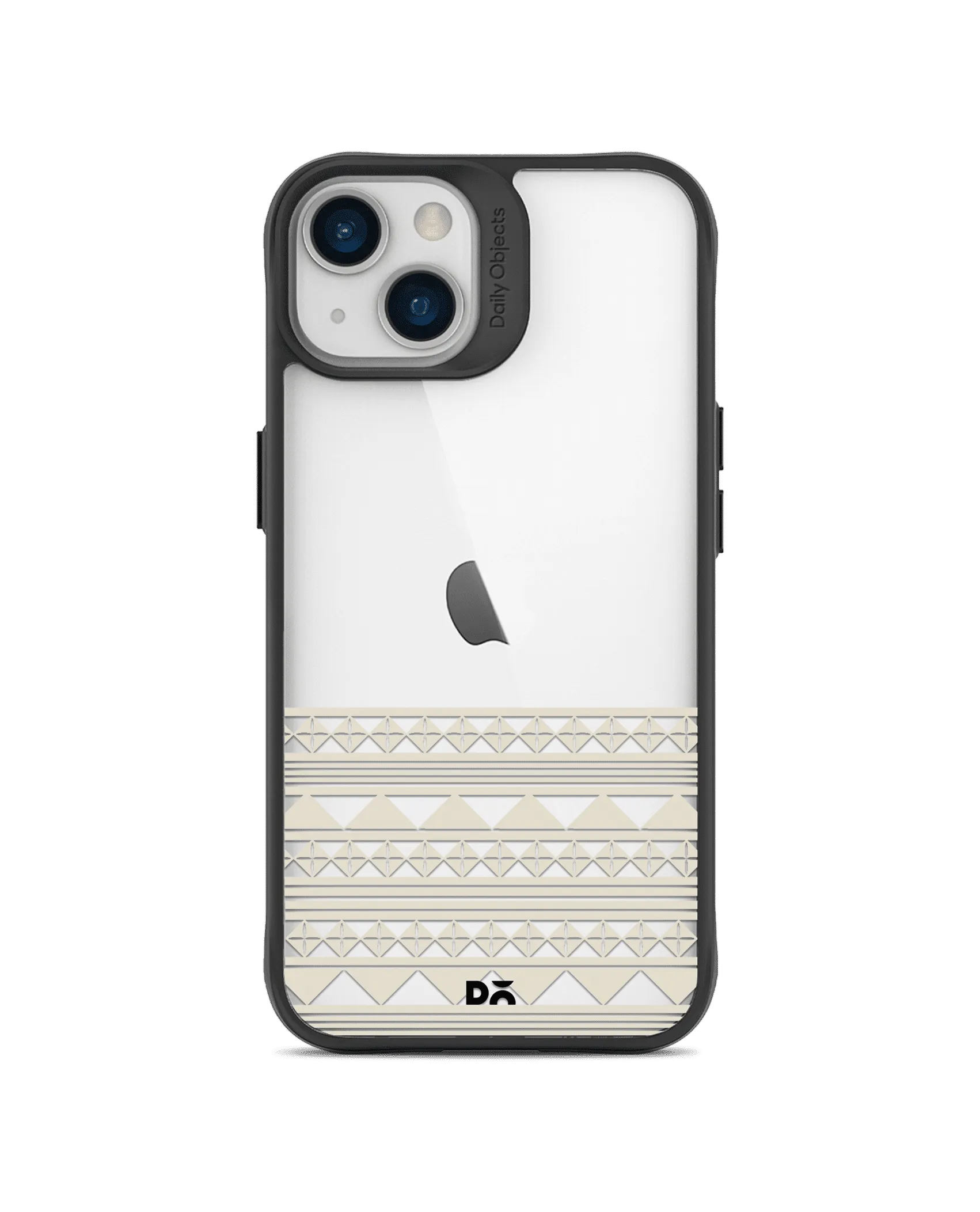 DailyObjects Mandala Band Off White Black Hybrid Clear Case Cover For iPhone 13 Mini