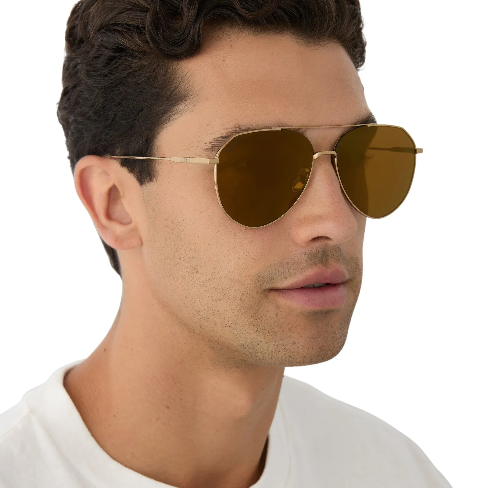 DASH - COPPER METAL   BROWN GOLD FLASH   POLARIZED SUNGLASSES