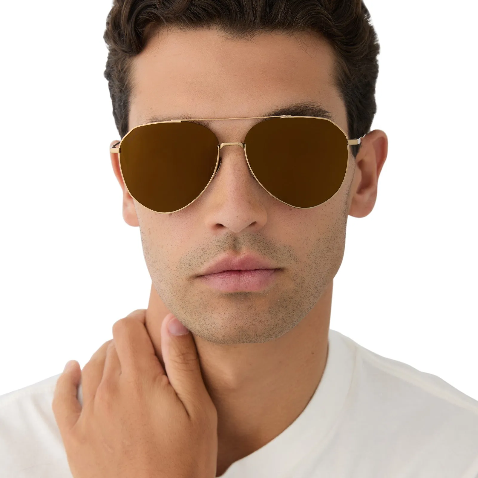 DASH - COPPER METAL   BROWN GOLD FLASH   POLARIZED SUNGLASSES