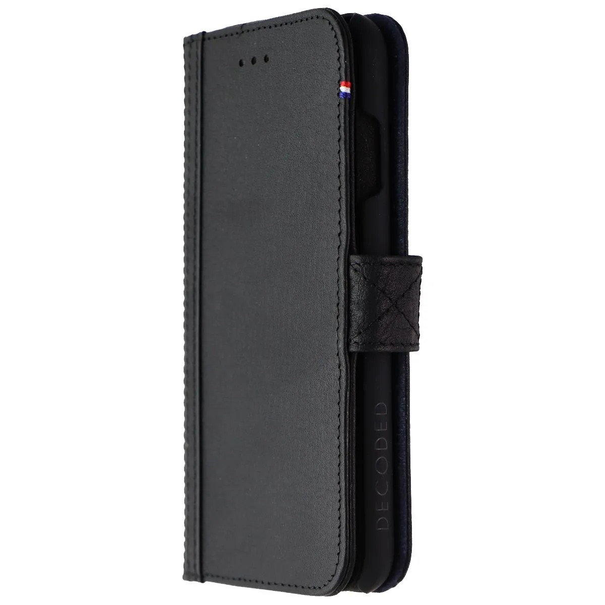 DECODED Full Grain Leather 2-in-1 Wallet for iPhone 8/7/6s/6 - Rough Black