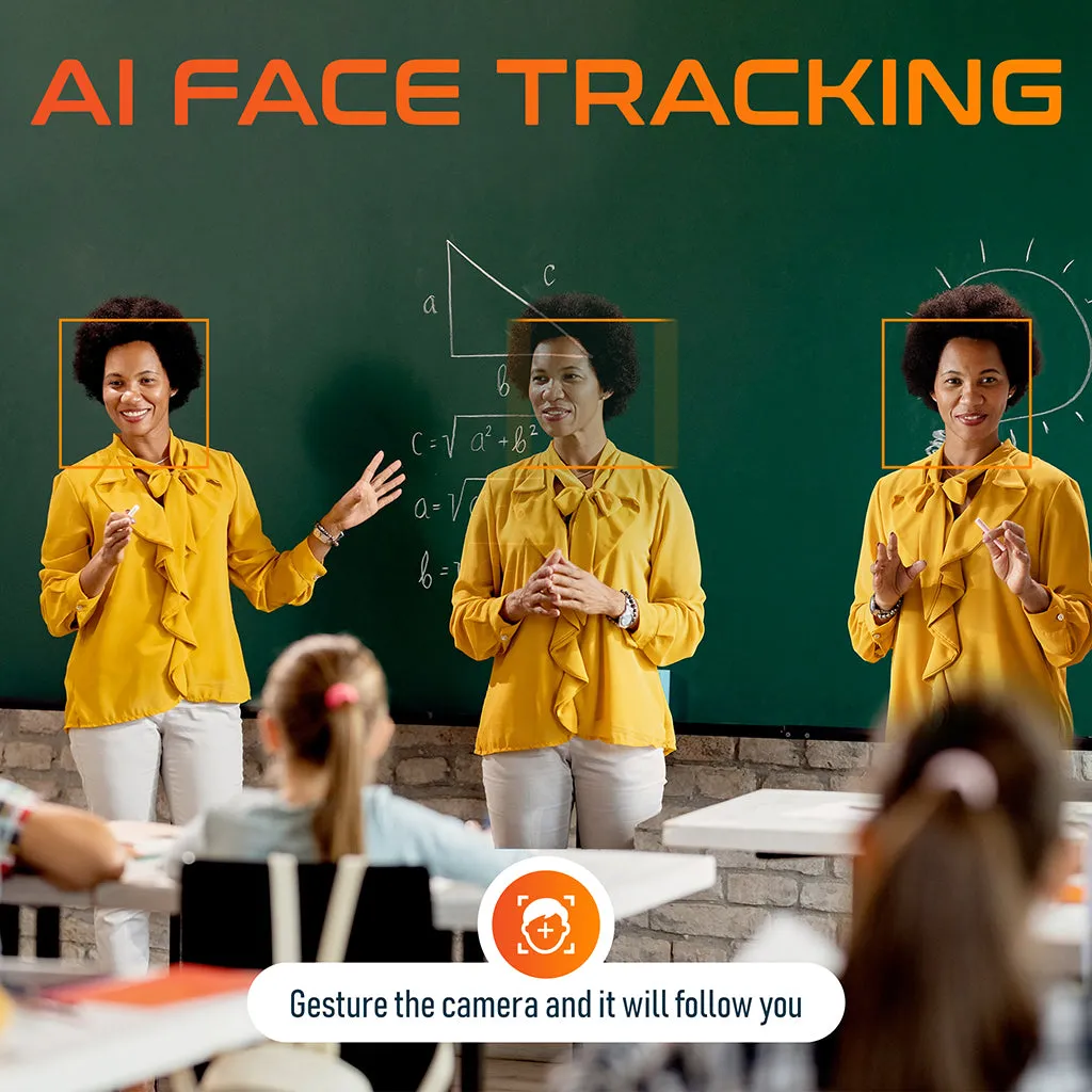 Delton C60 AI Face Tracking 4K Webcam with Gesture Control