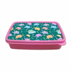 Designer Kids Lunch Box for School Girls - Elephant's World