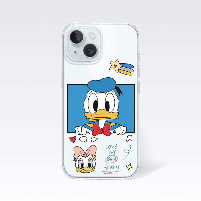 Donald and Daisy-Donald Duck Clear Silicon Cover