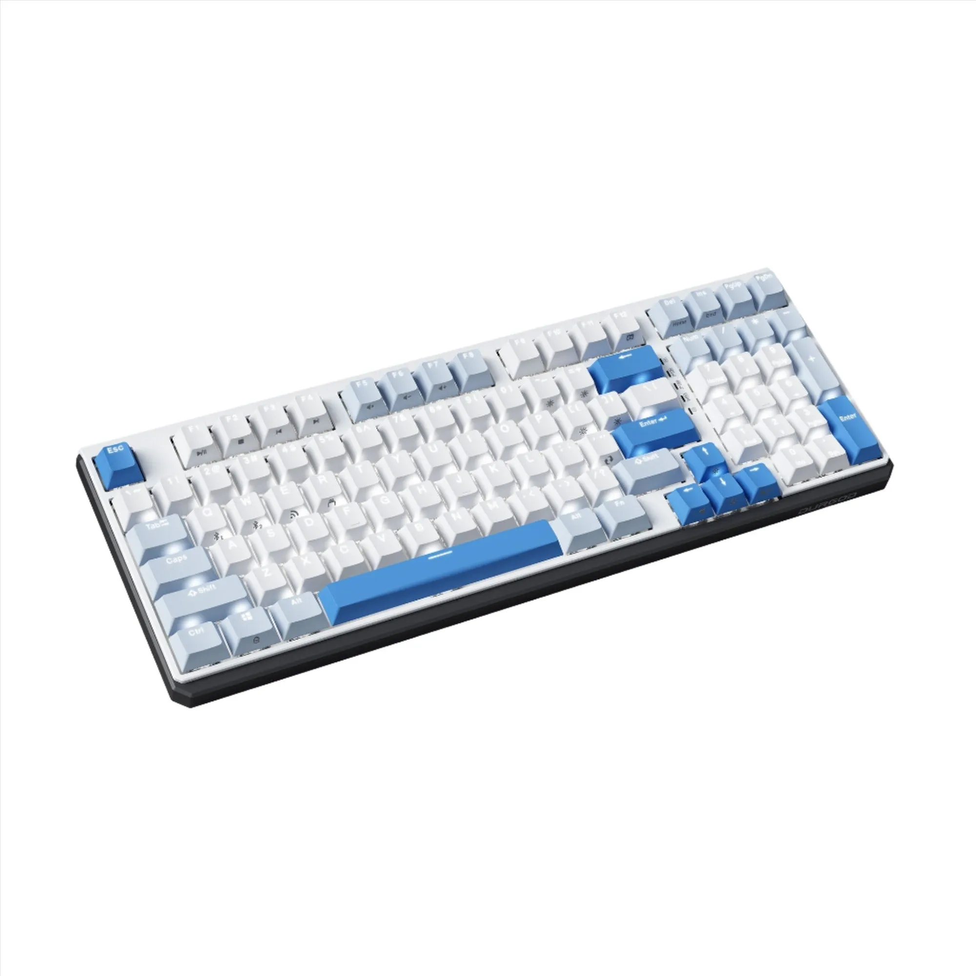 Durgod K615w Corona Echo White Backlit Wireless Keyboard