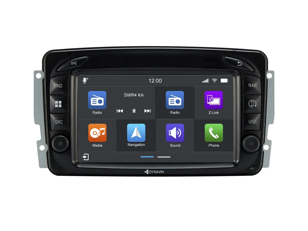 Dynavin 8 Pro Radio Navigation Mercedes C-Class W203 (00-04) 7" Touchscreen Android Auto / Apple Carplay