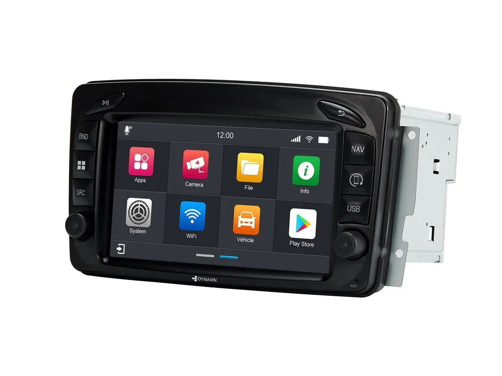 Dynavin 8 Pro Radio Navigation Mercedes C-Class W203 (00-04) 7" Touchscreen Android Auto / Apple Carplay