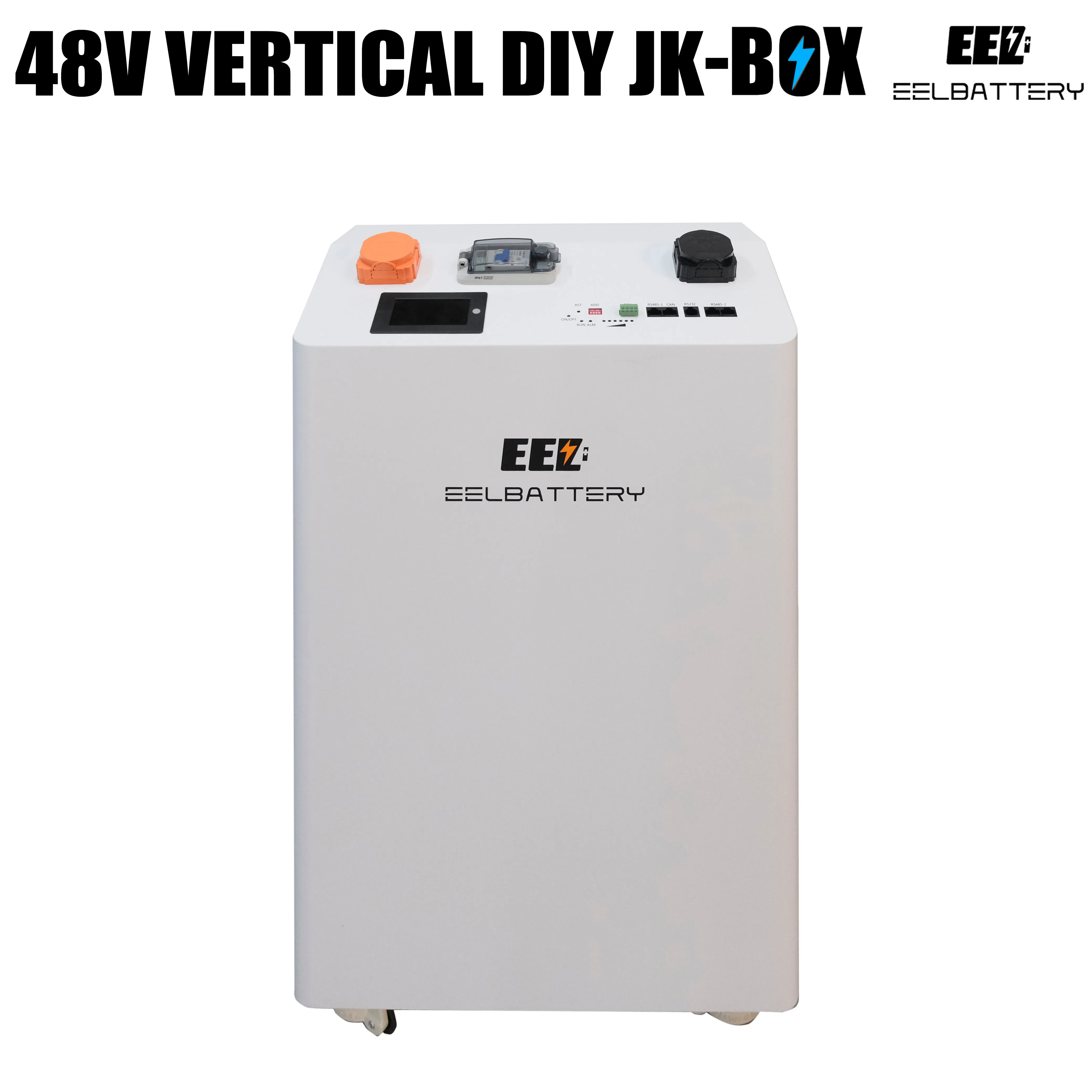 EEL 48V 16S DIY Vertical JK Box DIY Battery Kits with JK Inverter BMS and Wheels