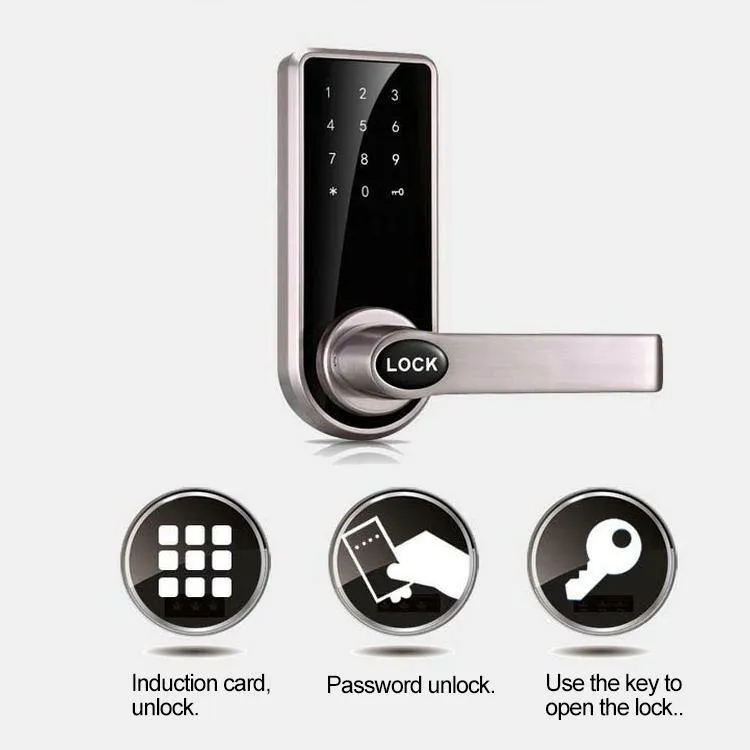 Electronic touch pad entry key less door lock