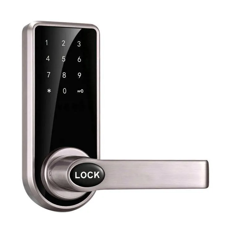 Electronic touch pad entry key less door lock