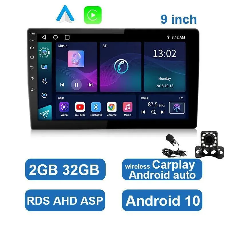 ESSGOO Car Stereo: Ultimate Multimedia Player with Carplay & Android Auto