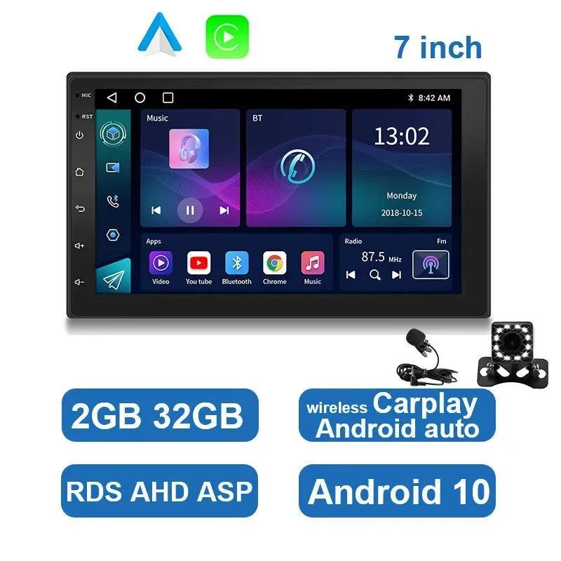 ESSGOO Car Stereo: Ultimate Multimedia Player with Carplay & Android Auto